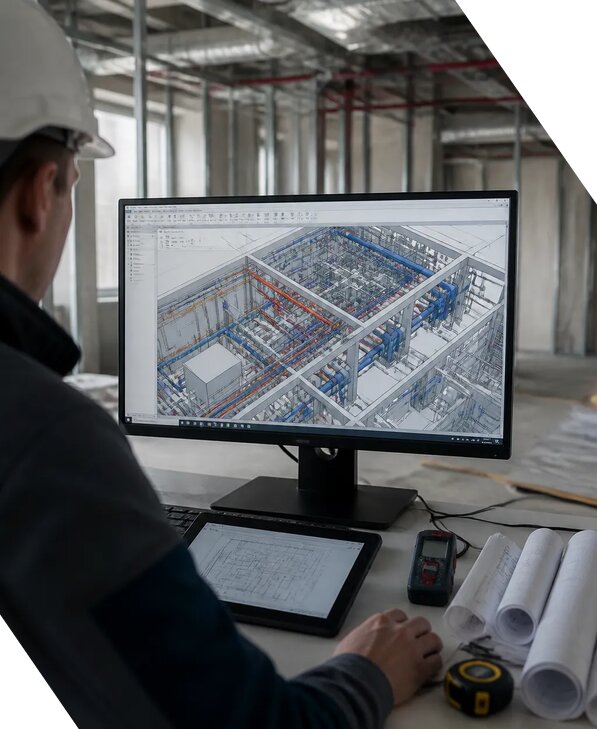 Создание BIM модели инженерных сетей для объектов в Дзержинске
